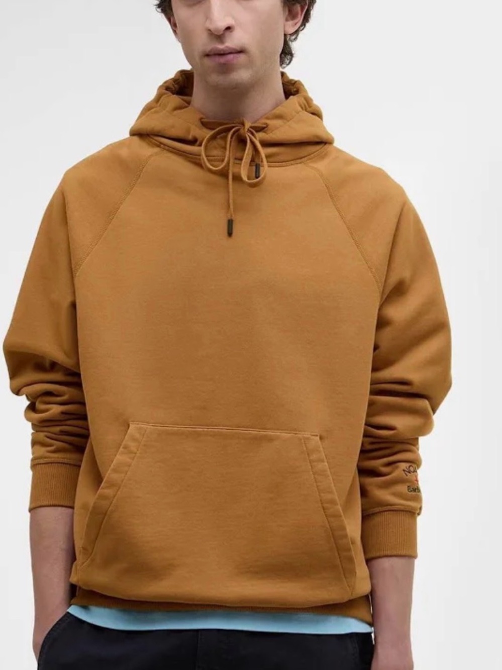 Barbour & Noah collab. Men's Pullover Hoodie in Camel Brown, L,  UNISEX, Like Ne
